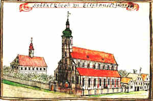 Spitalkirch zu Eilftauset Jungf. - Koci p.w. 11 tysicy Dziewic, widok oglny